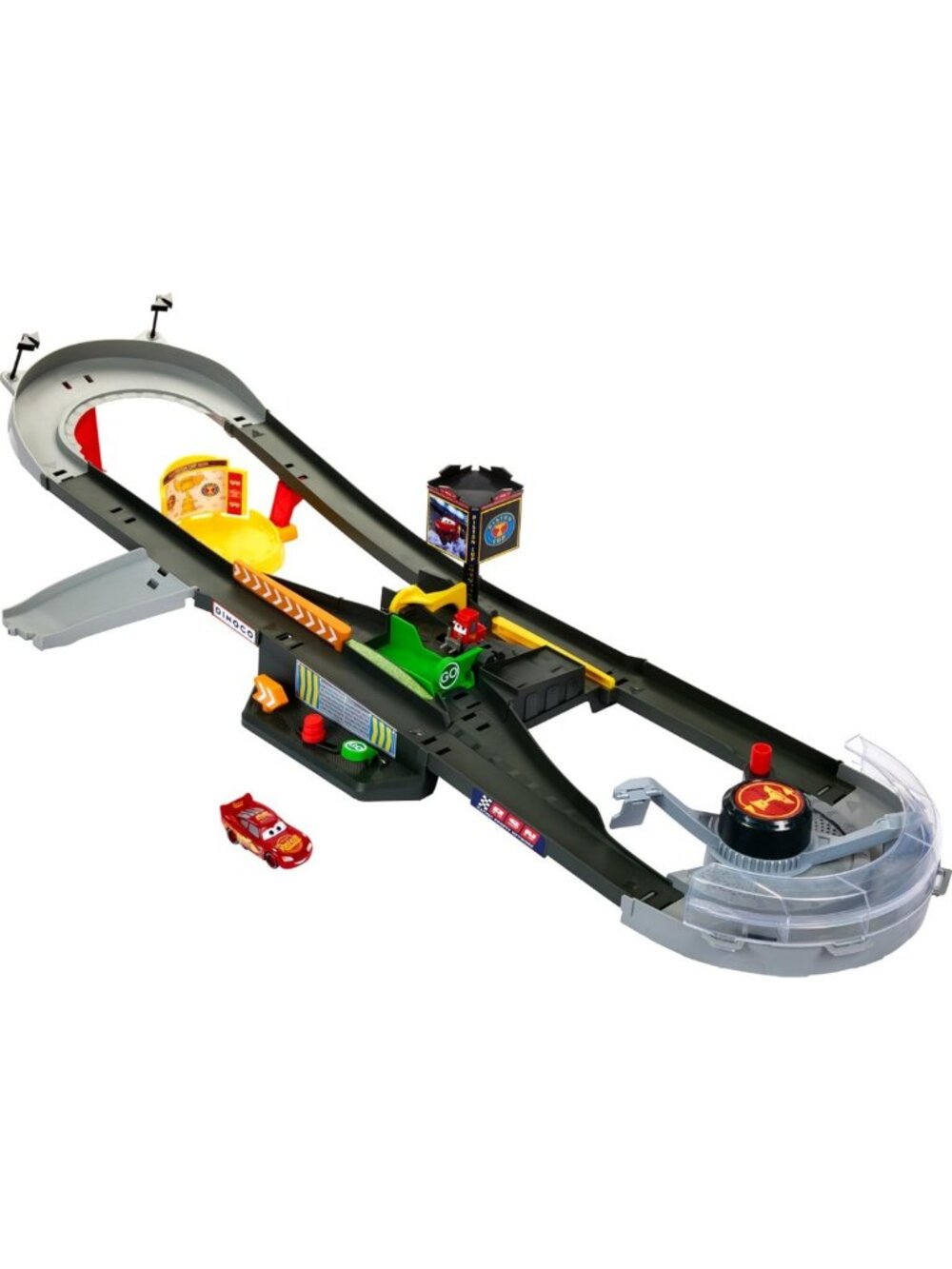 Rev up the fun with this Piston Cup Speedway Playset - Action-packed Racing